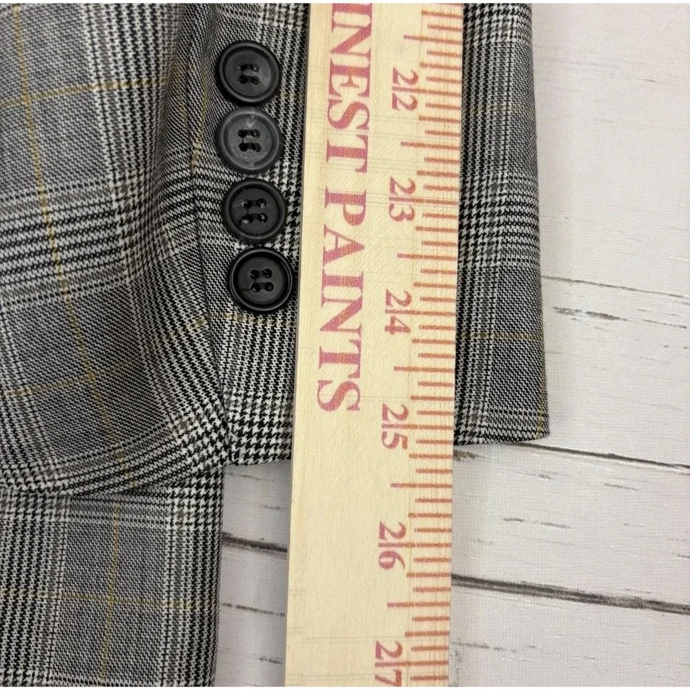 Brooks Brothers E Thomas Blazer 1818 Madison Mens 44L Plaid Wool Full Canvas